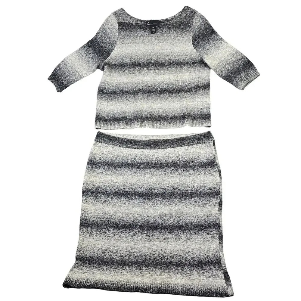 Lane Bryant Matching Skirt & Sweater Outfit Women's 14/16 Space Dye Knit‎ Pencil